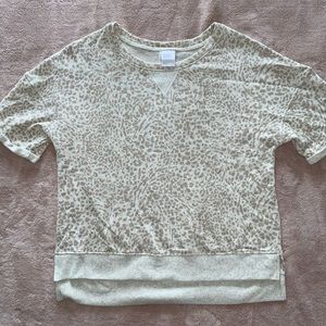 Beige Cheetah Print T-Shirt